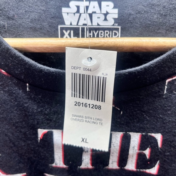 Star Wars Boxlunch SithLord Darth Vader Tshirt Mens XL NWT Retro Lightning 2080 - Picture 3 of 7